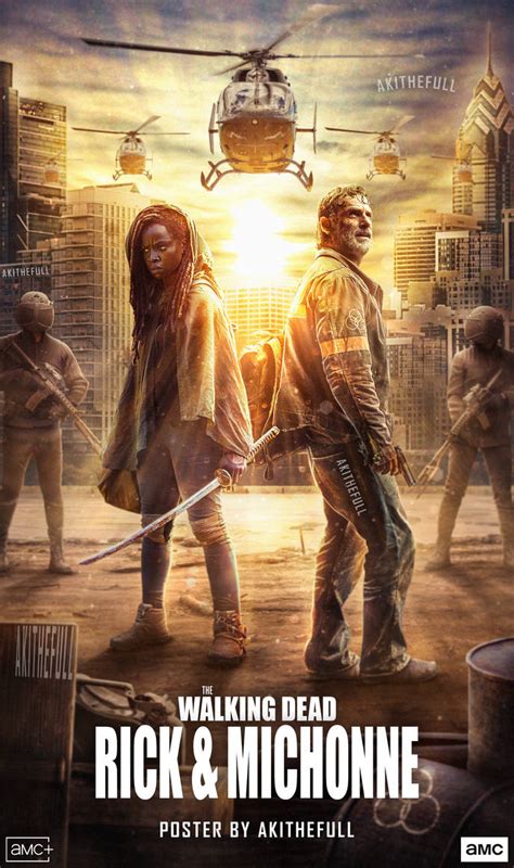 The Walking Dead Rick And Michonne Poster by AkiTheFull on DeviantArt