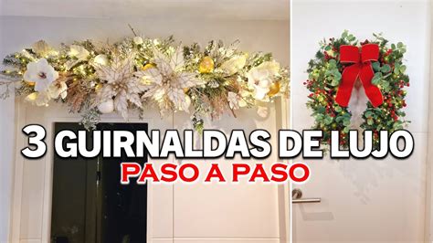 Guirnaldas De Lujo Diy Navidad Youtube