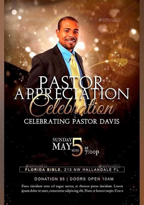 Pastor Appreciation Flyer Templates Letter Example Template