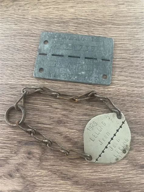 Ancienne Plaque De Prisonnier Stalag Ib Identit Militaire Ww Eur