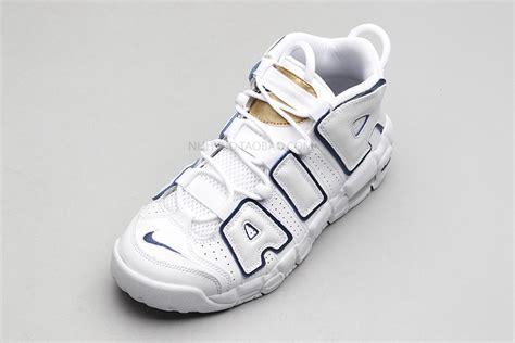 牛哄哄 Nike Air More Uptempo GS皮蓬白蓝大AIR 415082 109 虎窝淘