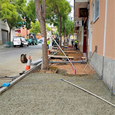 Finalitzen les obres de reforma de voreres a Sant Feliu de Guíxols