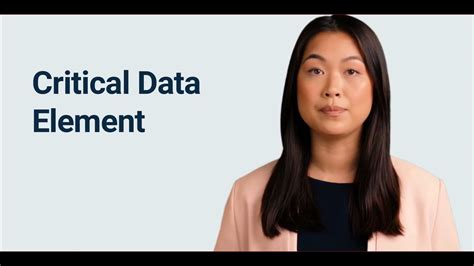 Critical Data Elements YouTube