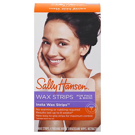 Sally Hansen Insta Wax Strips Face And Bikini Wax Strips 1 Ea Shop
