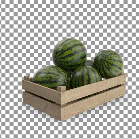 Fruta Melancia Em Fundo Isolado E Transparente PSD Premium