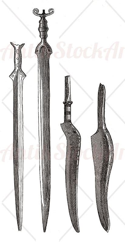 Prehistoric bronze knives and swords – AntikStock