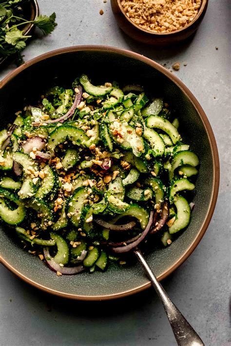 Easy Thai Cucumber Salad With Peanuts