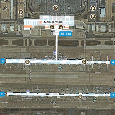 Washington Dulles Airport Map Guide To Iad S Terminals