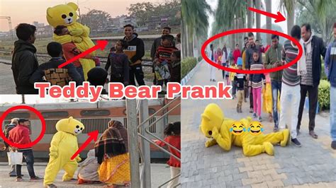 Teddy Bear Prank Video Relve Stesan on #teddy public Place prank video ...