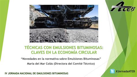 PDF TÉCNICAS CON EMULSIONES BITUMINOSAS en la lugar de