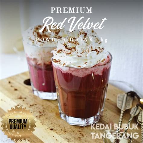 Jual Bubuk Minuman PREMIUM Rasa Red Velvet Bubble Drink Powder Drink