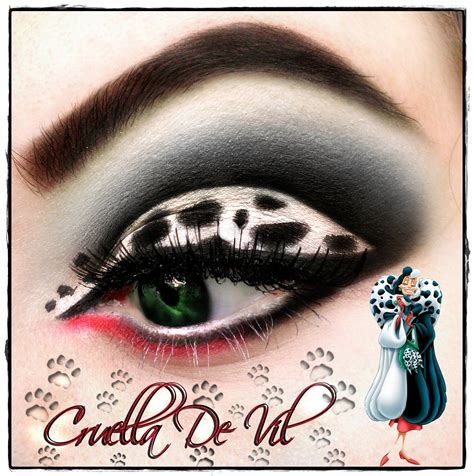 Cruella De Vil Disney Inspired Makeup Disney Makeup Disney Villains