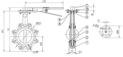 Dimensions Of Class 300 Butterfly Valves Wafer And Lugged 53 Off