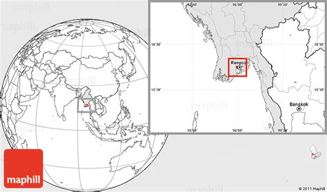 Blank Location Map Of Insein Highlighted Country