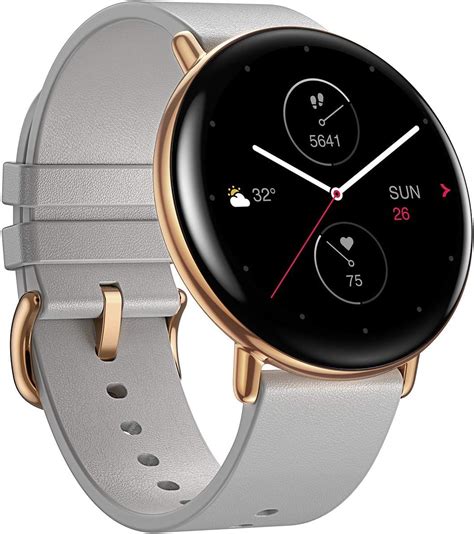 Amazfit Zepp E Smartwatch Unisex Adult Moon Grey Circle Amazon It