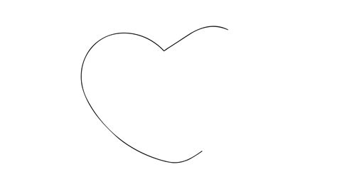 Valentine's Day. Animated sketch of arrow piercing heart drawn by hand ...