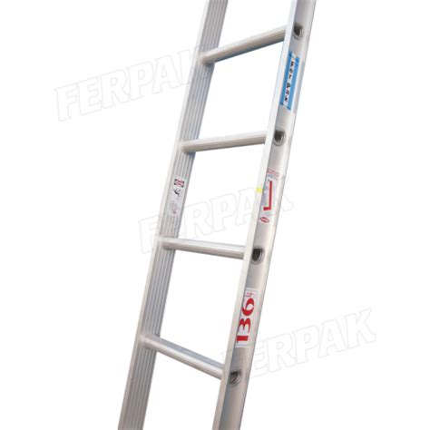 ESCALERA ALUMINIO SIMPLE 3 6Mt CARGA 136Kgs Ferretera San Luis