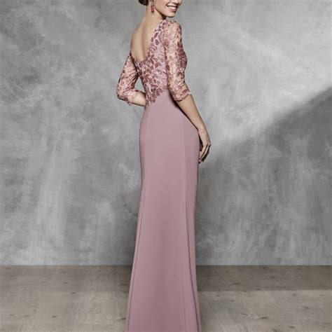 Vestido De Fiesta Nude Rosado Albanovias