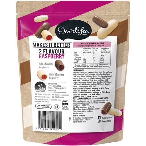 Darrell Lea Bullets 2 Flavour Raspberry 220g Woolworths