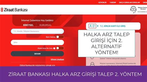 Ziraat Bankası İnternet Bankacılığı İle Halka Arz Talep Girişi Nasıl