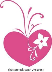 Flory Heart Over Royalty Free Licensable Stock Vectors Vector Art