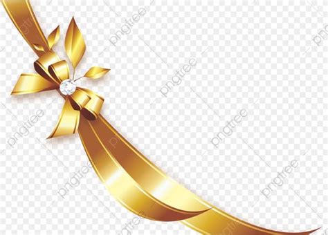 Gold Ribbon Vector Png Free Download Racun Shopee Promo Indonesia