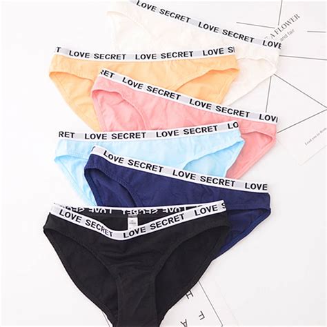 Spandcity Sporty Style Soft Women Cotton Underwear Fashion Female Seamless Briefs Letter Printed