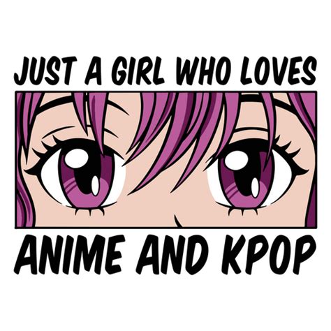 Diseño Png Y Svg De Chica Con Cabello Morado Fanática Del Anime Y Kpop