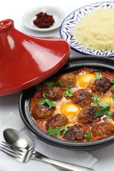 Tajine De Kofta Tagine De Kefta Cuisine Marocaine Image Stock Image