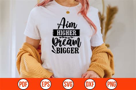 Aim Higher Dream Bigger Graphic By Abdul Mannan125 Creative Fabrica