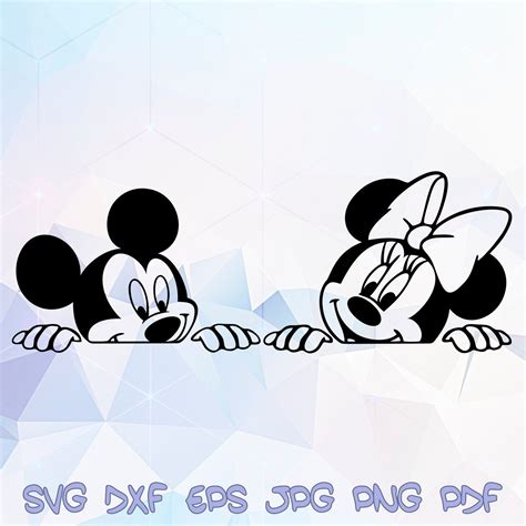 Minnie Mouse Peeking Svg Minnie Mouse Svg Peek A Boo Minnie Svg Disney