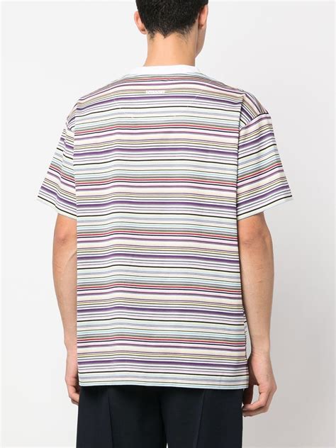 Missoni Stripe Pattern Print T Shirt Farfetch