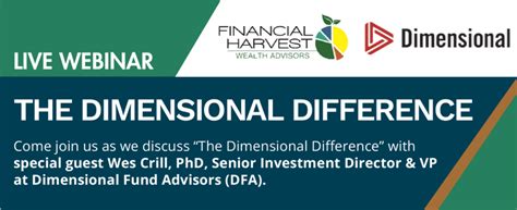 The Dimensional Difference Webinar Investing Financial Harvest