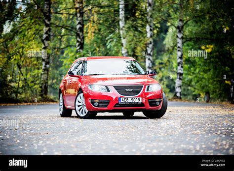 New Saab 9 5 Linear Sportcombi 20 Ttid Stock Photo Alamy