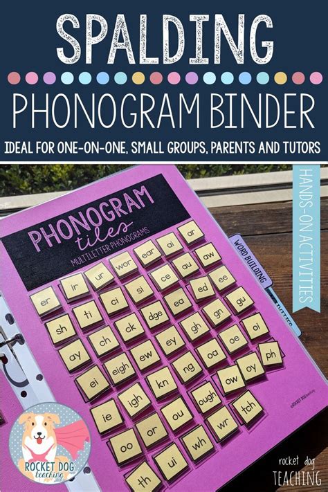 Phonogram Activity Binder For One On One Small Groups Parents And