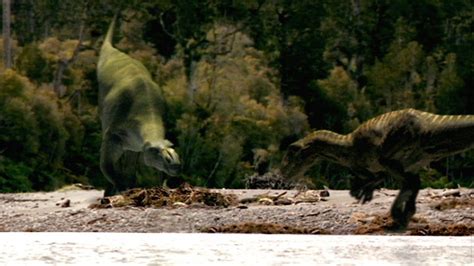 Bbc One Walking With Dinosaurs Original Series Spirits Of The Ice Forest Sizing Up The Prey