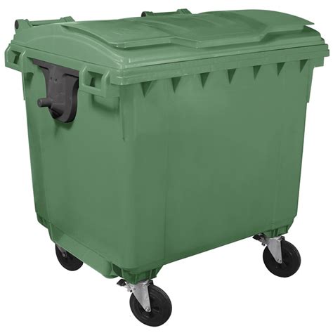 Container Plastic Colectare Selectiva Gunoi Volum 1100 Litri Cu Capac