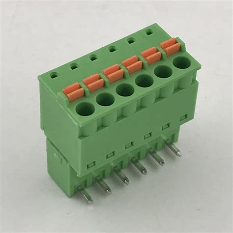 381mm Pitch Spring Type Pcb Plug In Terminal Block