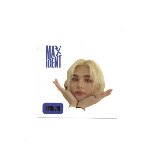 Stray Kids Maxident Case 143 Official Face Sticker Hyunjin Shopee