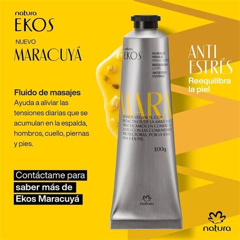 Kit Crema De Manos Y Fluido Para Masaje Maracuya Ekos Natura Cuotas