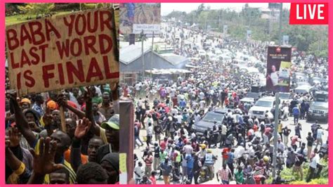 Happening Now Raila Storms Nairobi As Demonstrations Began