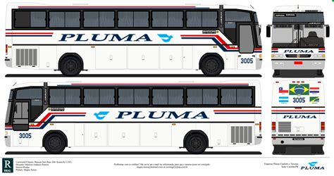 Ônibus em desenho Pluma Busscar Jum Buss 360 Scania K113CL