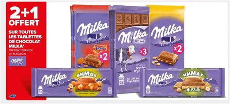 Promo Sur Toutes Les Tablettes De Chocolat Milka Chez Carrefour Market