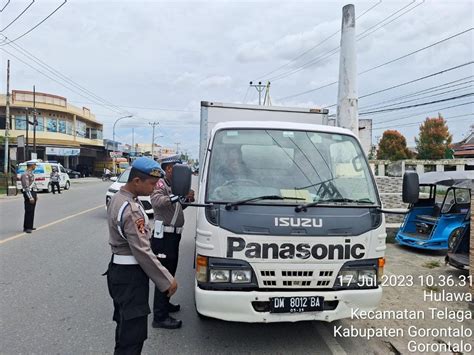 Truck Jadi Salah Satu Sasaran Operasi Patuh Otanaha Polda Gorontalo