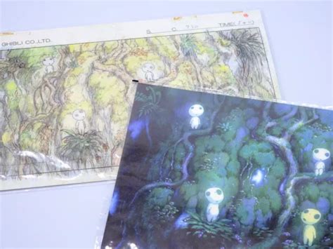 Studio Ghibli Princess Mononoke W Postcard Original Picture Art Cel