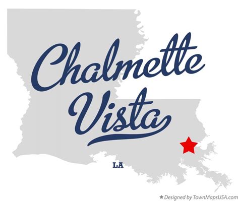 Map of Chalmette Vista, LA, Louisiana