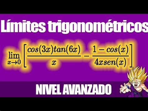 LÍMITES TRIGONOMÉTRICOS INDETERMINADOS PASO A PASO EJEMPLO 4 YouTube