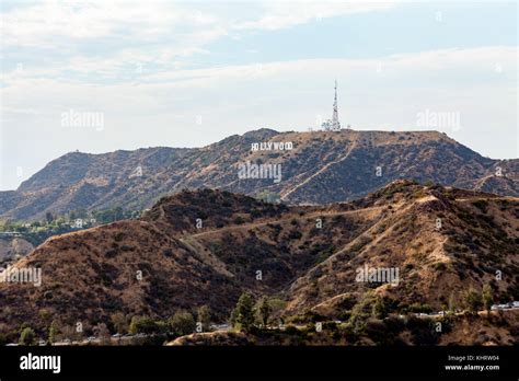 View Of The Famous Hollywood Sign From The Griffith Observatory Los