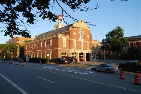 Cambridge Fire Headquarters Cambridge Massachusetts Usa Editorial