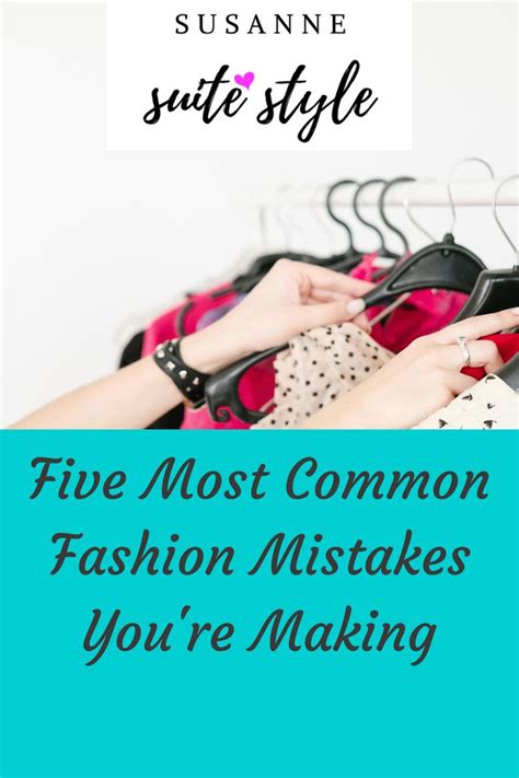 Five Common Fashion Mistakes Youre Making